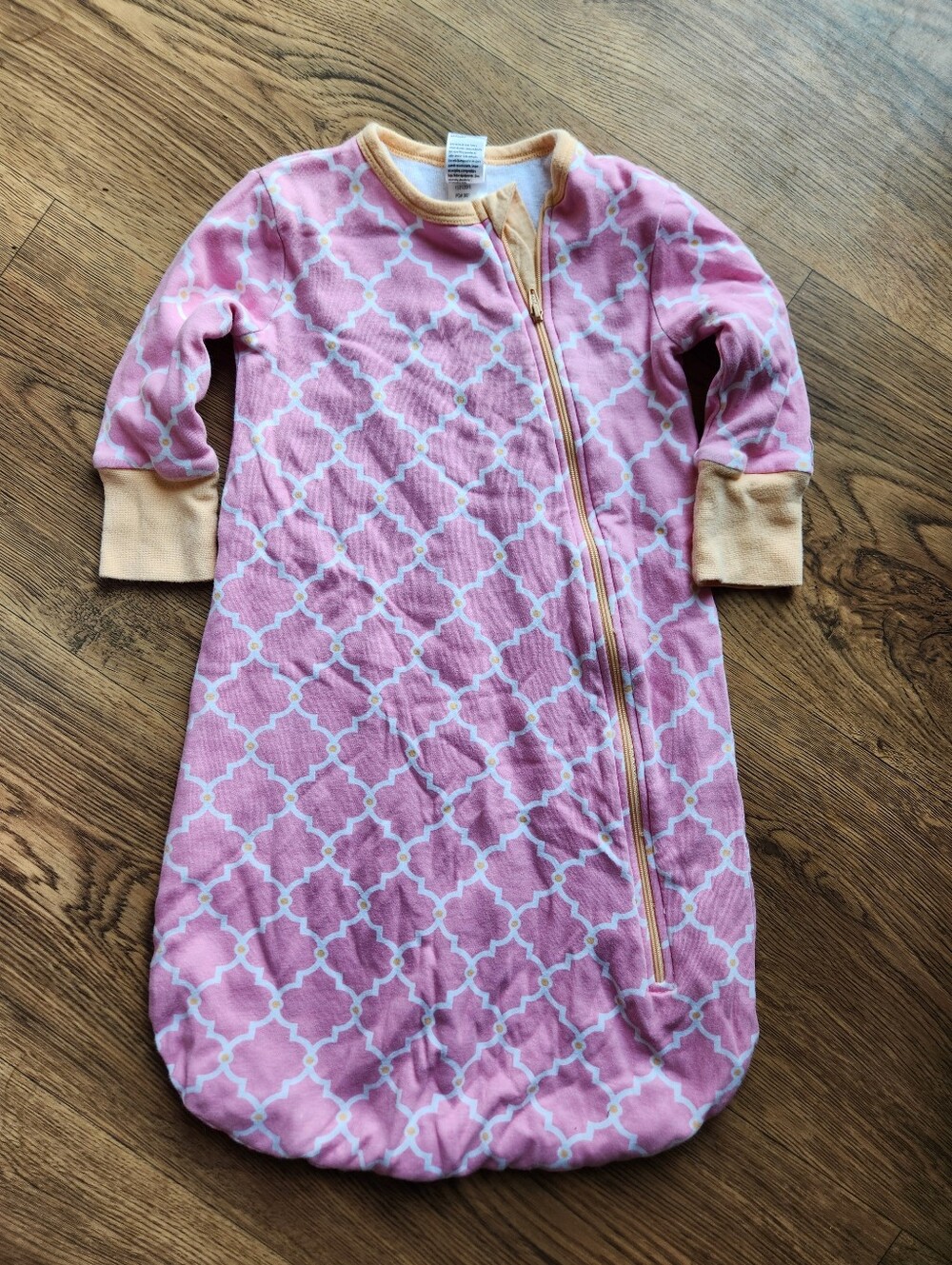 Boppy Girls Sleep Sack Zipper Pink Size 6/9 Months